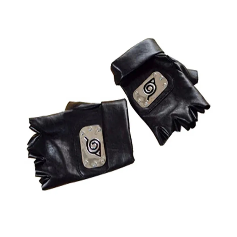 Rolecos аниме Наруто Какаши перчатки для косплея черный аксессуар половина пальца