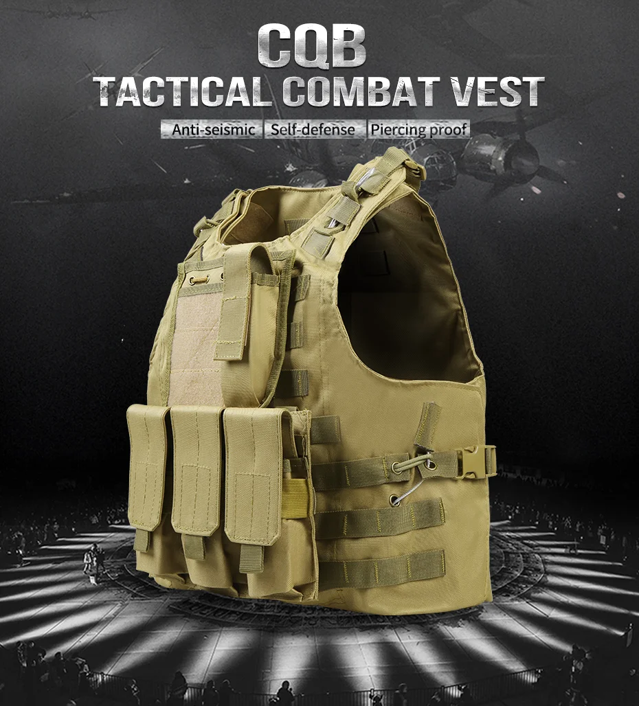 CQB USMC Airsoft тактический военный Молл штурма плиты Перевозчик жилет тактический жилет CS открытый Пеший Туризм жилет