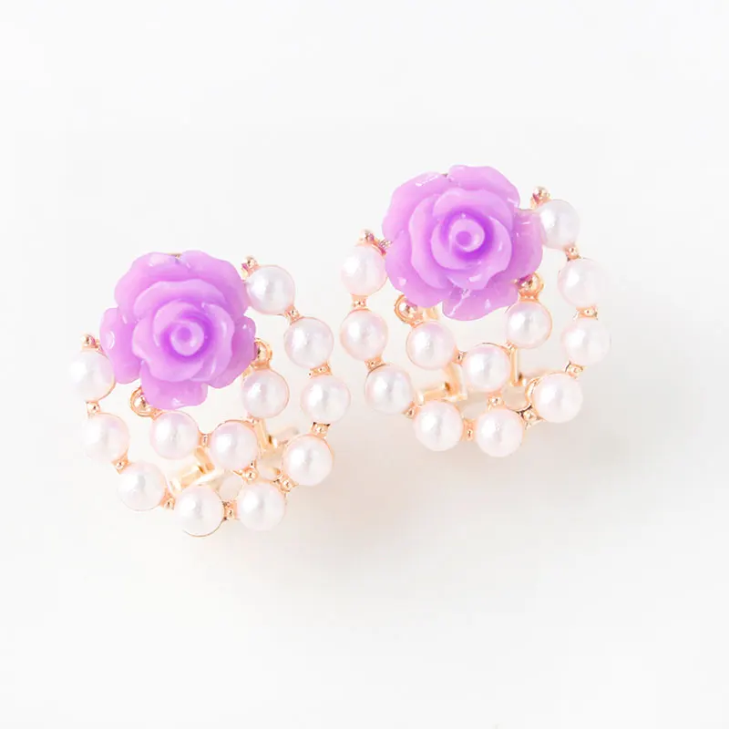 F & U жемчужины золотого цвета с полимерным цветком в форме цинкового сплава Новое