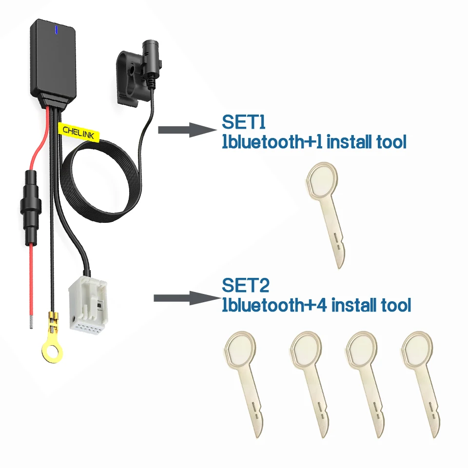Беспроводной модуль громкой связи для автомобиля 12 контактов Bluetooth 5 0 Aux адаптер