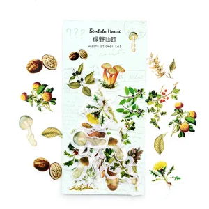 34 шт.упак. романтические зеленые поля, винтажные Декоративные Канцелярские наклейки, скрапбукинг, сделай сам, дневник, альбом, Стик, этикетка, 34 шт.упак.