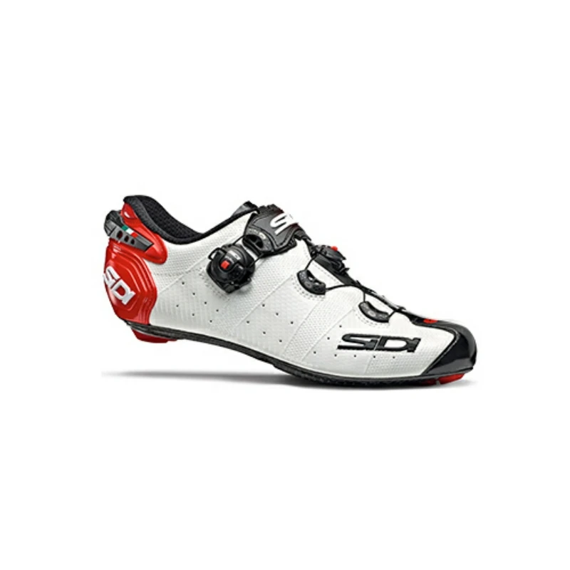 withe-Black-Red Sidi Wire 2, обувь с дорожным замком, обувь для езды на велосипеде, велосипедная обувь - Цвет: withe-Black-Red