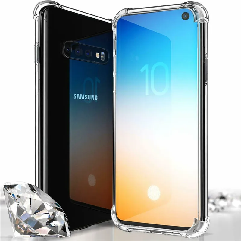 Soft TPU Case For Samsung Galaxy S10 Plus S10E Transparent Silicone Back Cover E Ultra Slim Clear Cases |