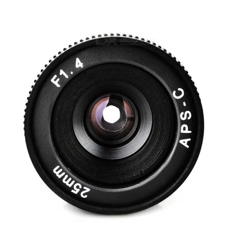 Беззеркальные линзы 25 мм F1.4 C-Mount для фотоаппарата M4/3 FX EOSM N1 P/Q NEX APS-C G1 GF1 GH1 |