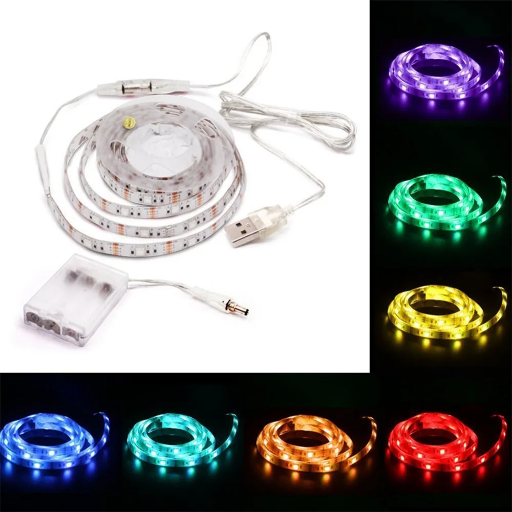 LumiParty RGB Светодиодная лента Водонепроницаемая 5 в постоянного тока s светильник