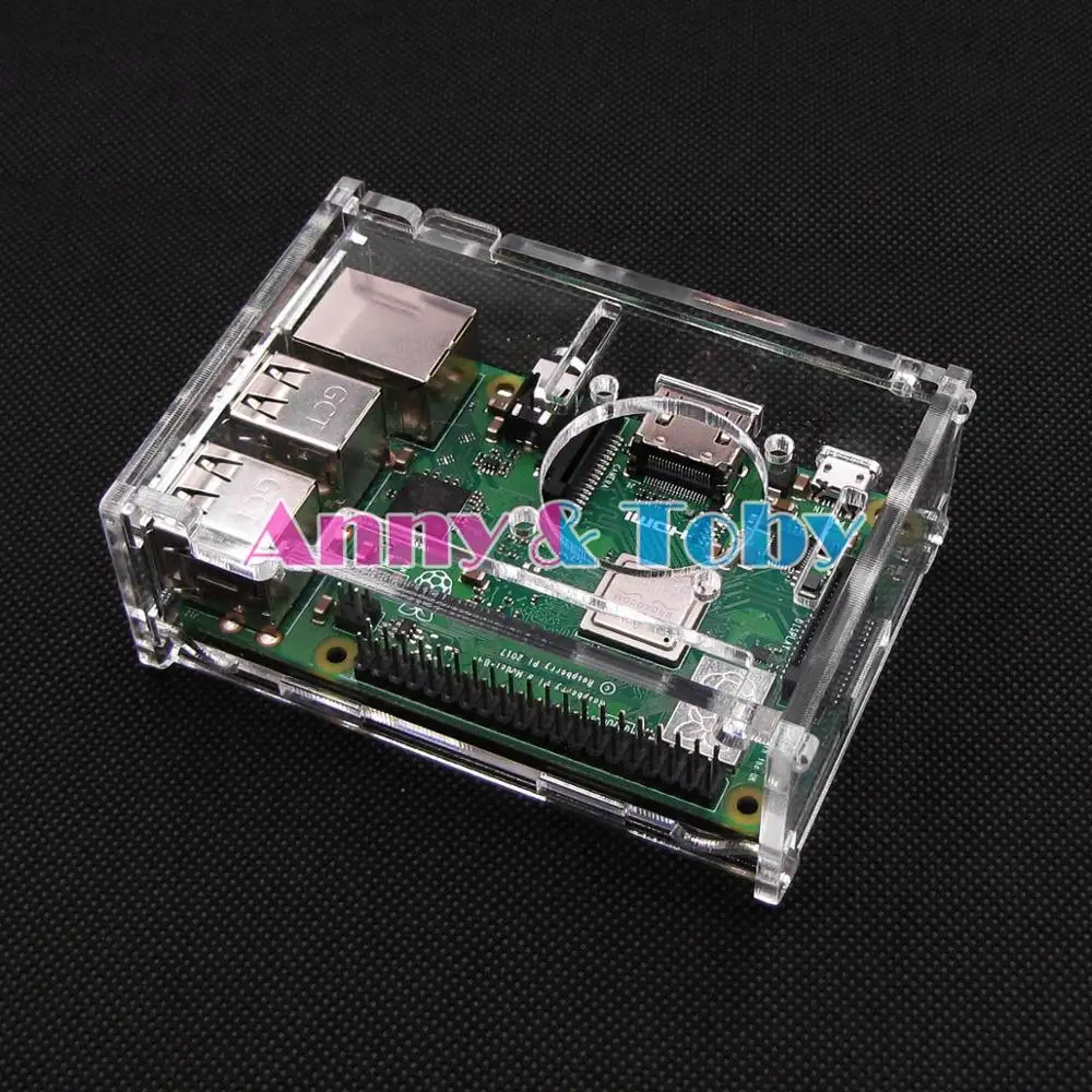 Модель B21 :Raspberry PI 3B + plus прозрачный акриловый чехол корпус из АБС-пластика для Ras pi 2
