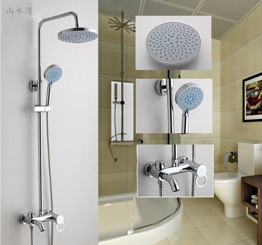 used full copper shower faucet lifting gear set the whole bathroom | Обустройство дома