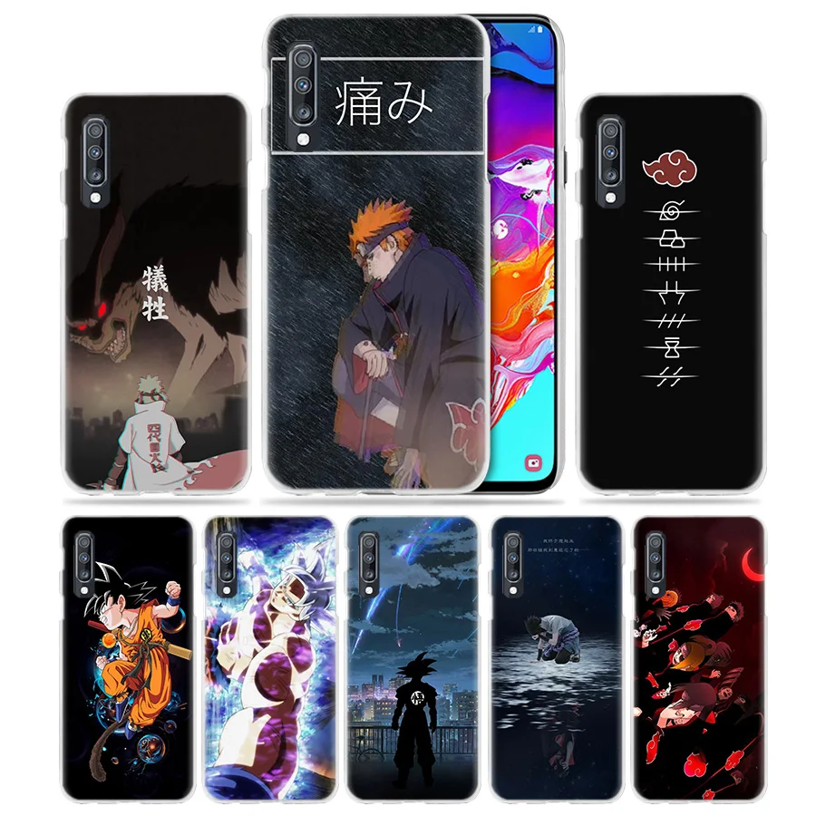 Героя аниме «Наруто Dragon Ball Z чехол для samsung Galaxy A50 A70 A80 A20e A60 A40 A30 A20 A10 A8 A6 плюс A9 A7 жесткий чехол для телефона из поликарбоната с Coque