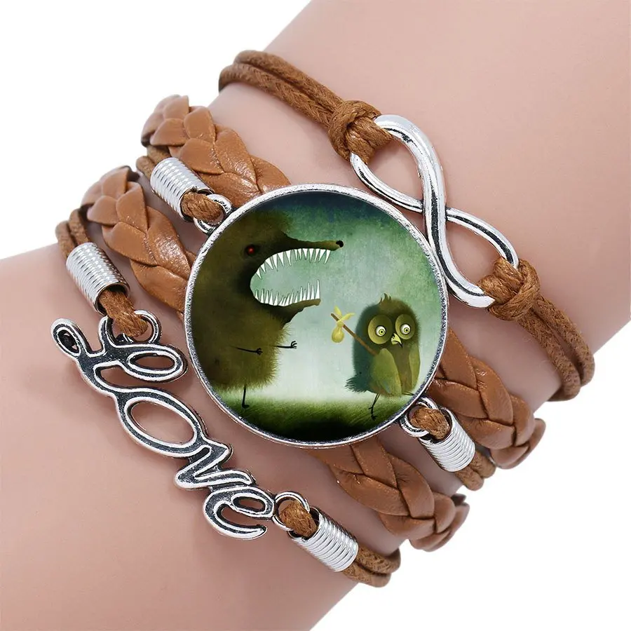 Дизайн Ежика в тумане для девочек бижутерия со стеклянными кабошонами