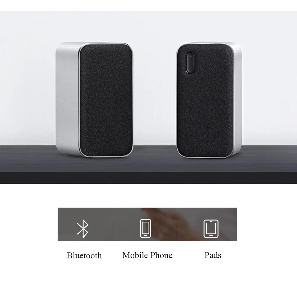 Xiaomi Bluetooth компьютерный динамик 12 Вт 2,4 ГГц двойной бас стерео портативный Aux DSP с микрофоном светодиодный индикатор