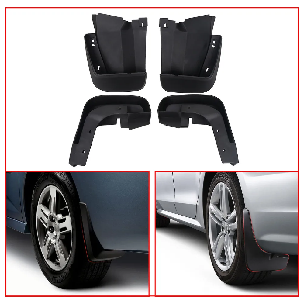 Резиновые литая Брызговики щитки от грязи для 4 дверного купе Honda Civic 2006 2011 внешние