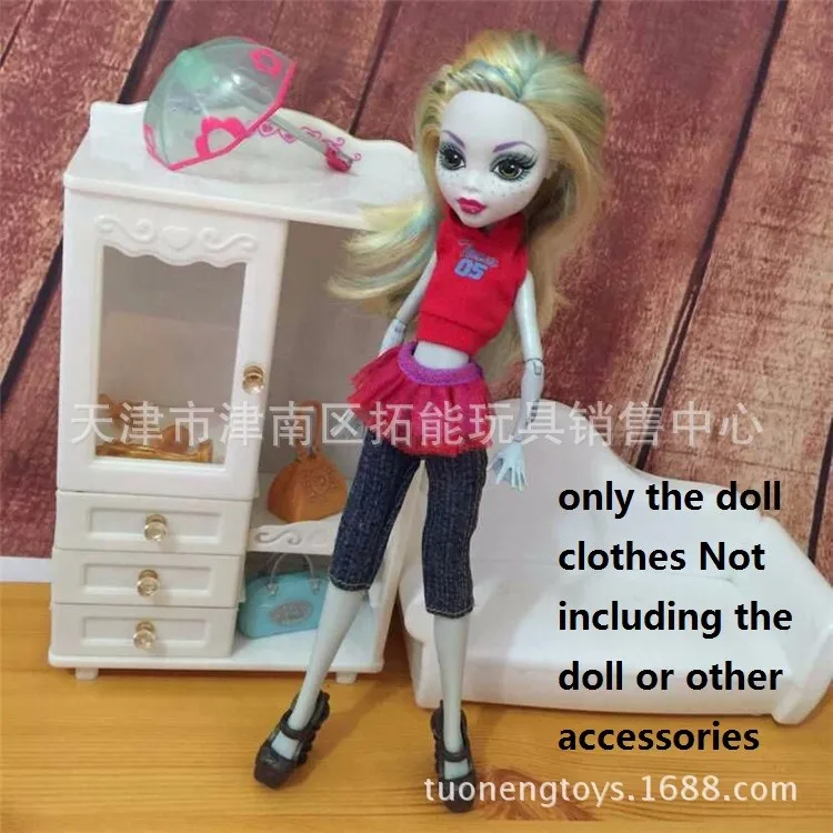 Модная партия для продажи, Оригинальная одежда monster high, кукольная юбка, костюм для отдыха, аксессуары для одежды