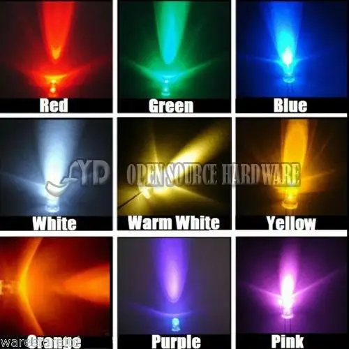 100 шт Новый 3 мм круглый супер яркий желтый светодиодный светильник диода |