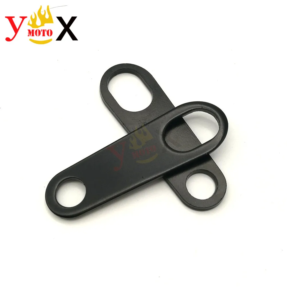 Черные кронштейны для заднего поворотного сигнала Honda Suzuki Yamaha Kawasaki Harley Dyna Sportster