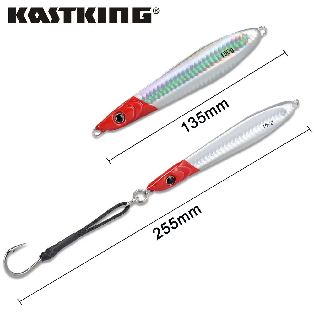 KastKing 150 г 135 мм металлическая ложка для джигинга 3D глаза искусственная приманка