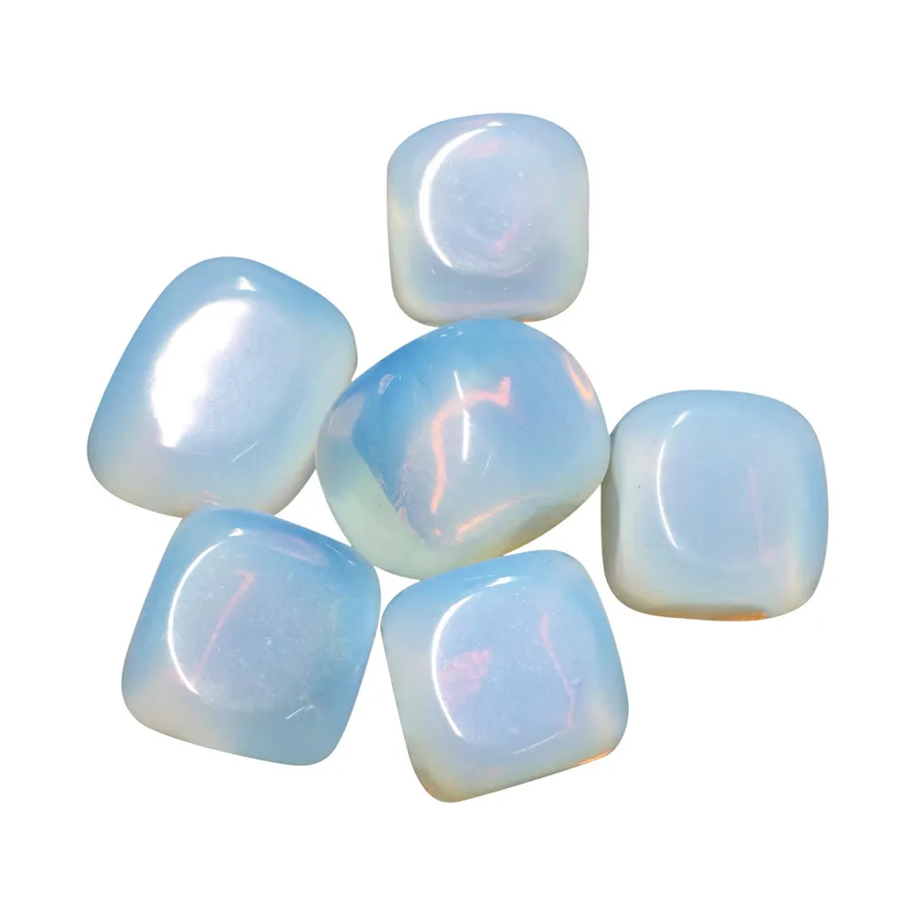 

6pcs/set Opal Bonsai Decor Crystal DIY Jewelry Collectibles Crystal Gem Natural Tumbled Stone Polished Gemstone Reiki Healing