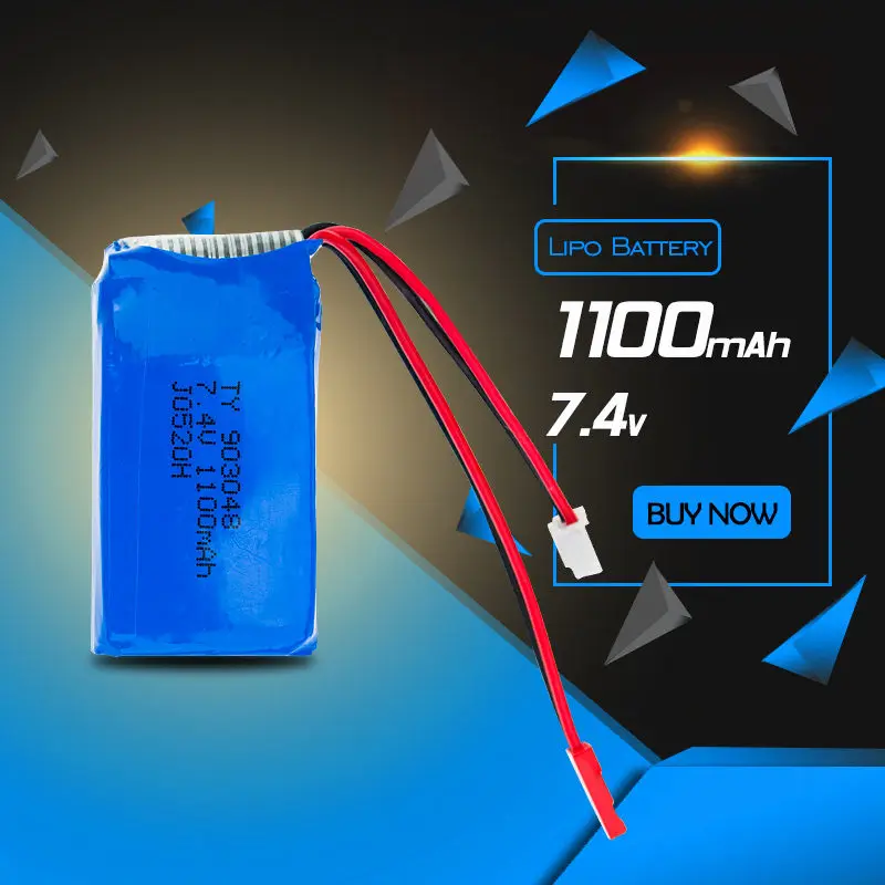 Wltoys A949 2S 7 4 V LiPo батарея для дрона A959 A969 A979 K929 1100mah Lipo a959 RC вертолет самолет