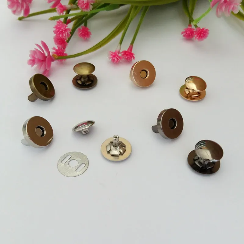 15 комплектов магнитных кнопок заклепки для кошелька застежки сумочки
