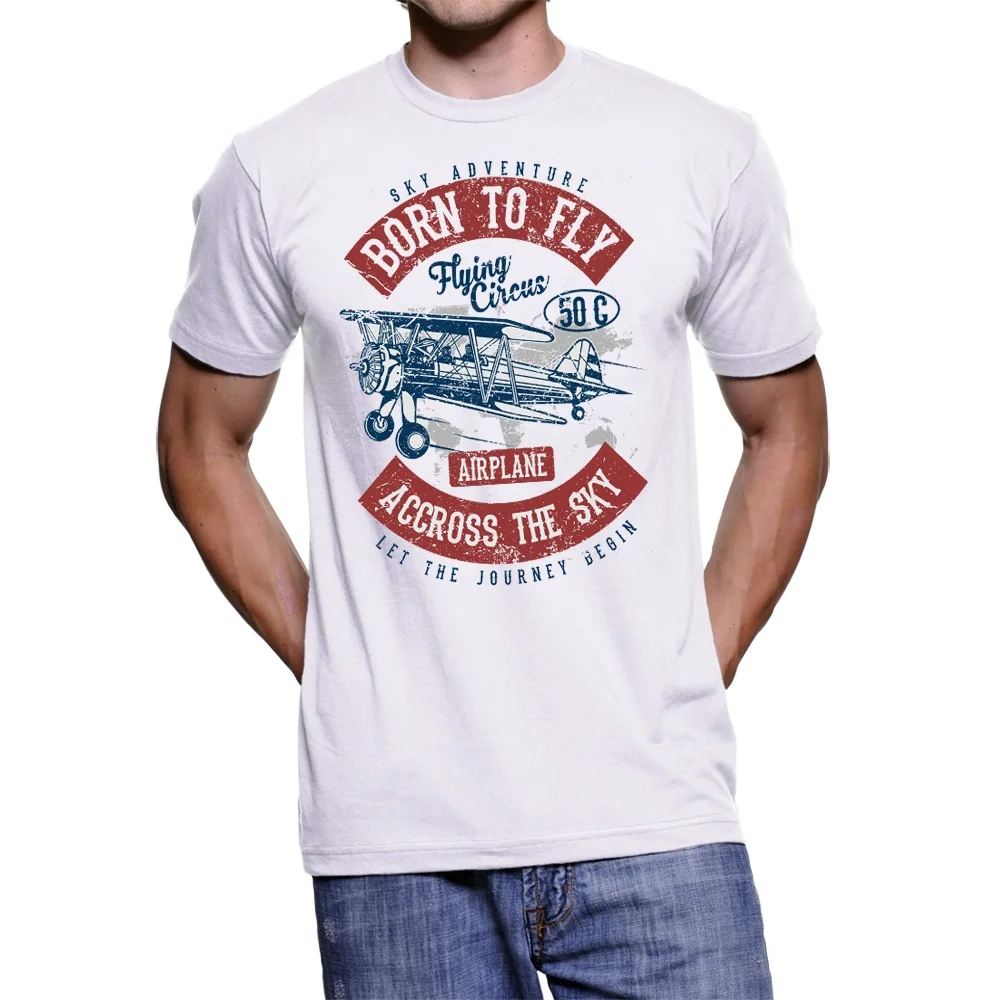 Мужская летняя футболка 2019 с круглым вырезом Винтажная изображением