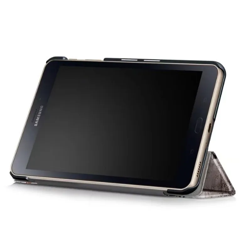 Чехол для samsung Galaxy Tab A 8,0 T380 T385 8,0 дюймов, чехол для планшета из искусственной кожи, откидной Чехол-подставка