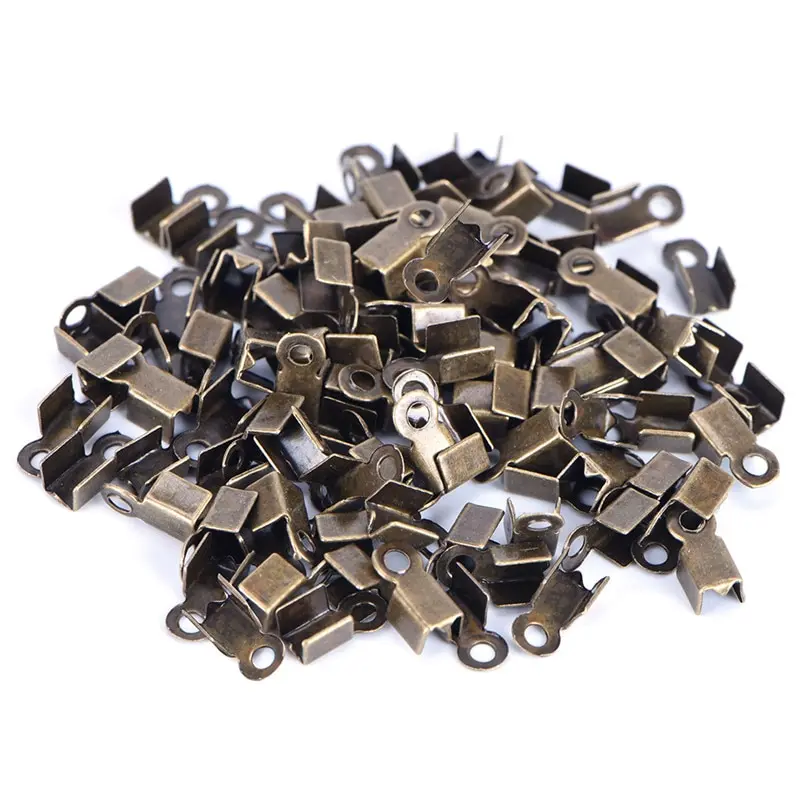 Металлические Концевики для изготовления ювелирных украшений 100 шт./лот концевые