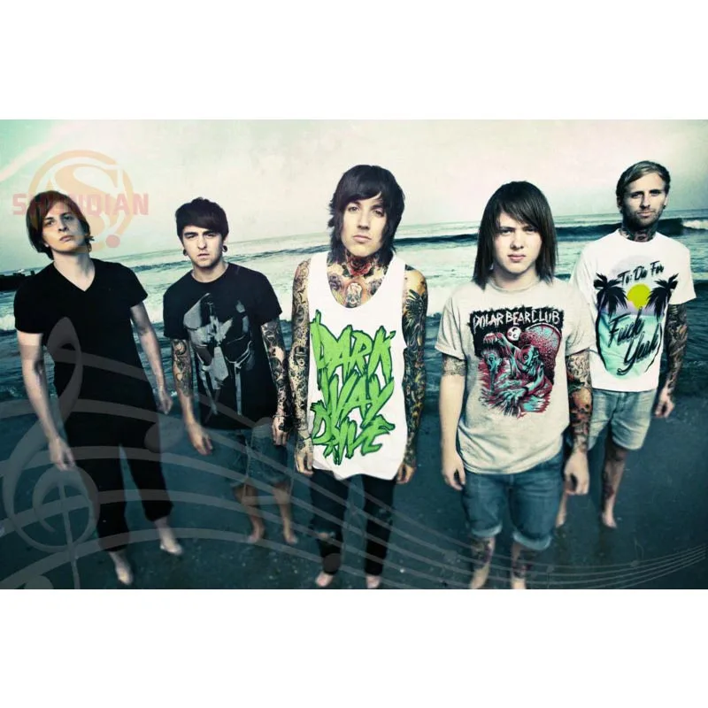 Новый постер Bring Me The Horizon атласный на заказ тканевый настенный с принтом из