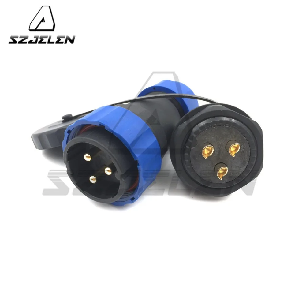 SD28TP-ZM, 3-контактный водонепроницаемый разъем и разъем IP67, номинальный ток 45 А, автомобильный водонепроницаемый разъем