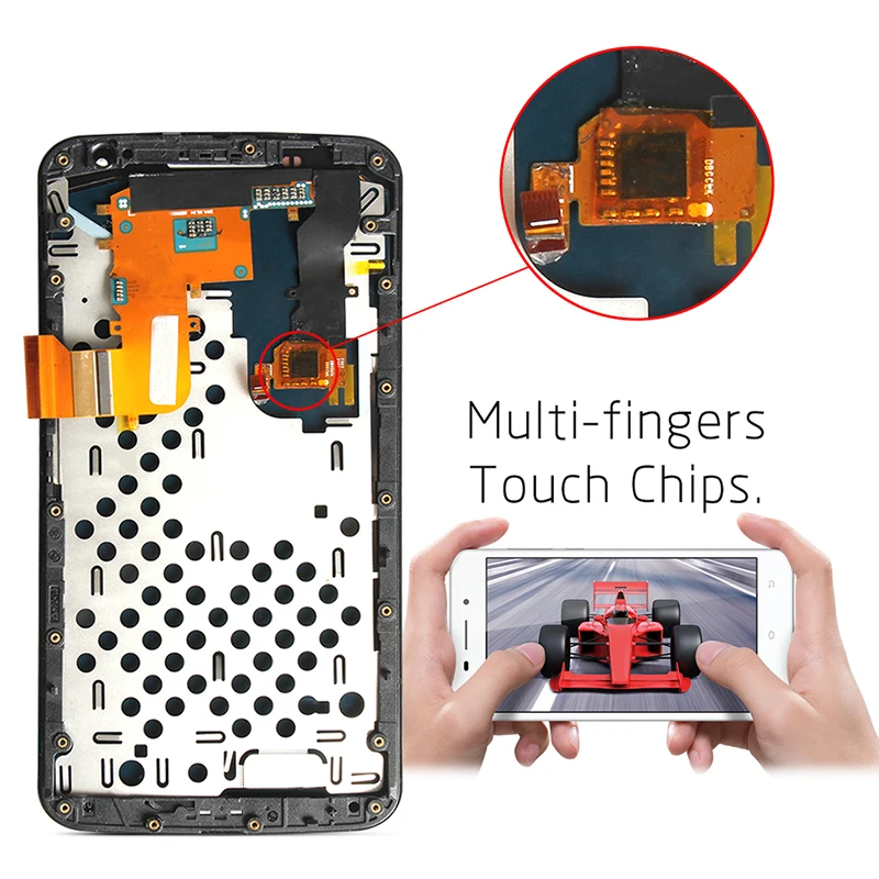 Оригинальный протестированный 5 96 дюймовый дисплей для Google Motorola Moto Nexus 6 XT1100 ЖК