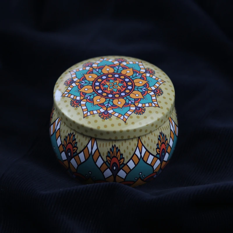 Китайский стиль, жестяная чайная коробка, коробки для конфет, печенья, цветок, роза, чай в форме барабана, банка, контейнер для свечей, подарок, праздничные вечерние принадлежности