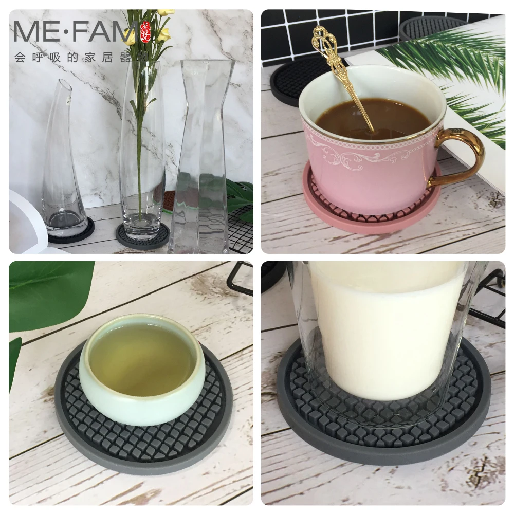 Новинка утолщенная круглая решетчатая подставка 10 см силиконовый нескользящий