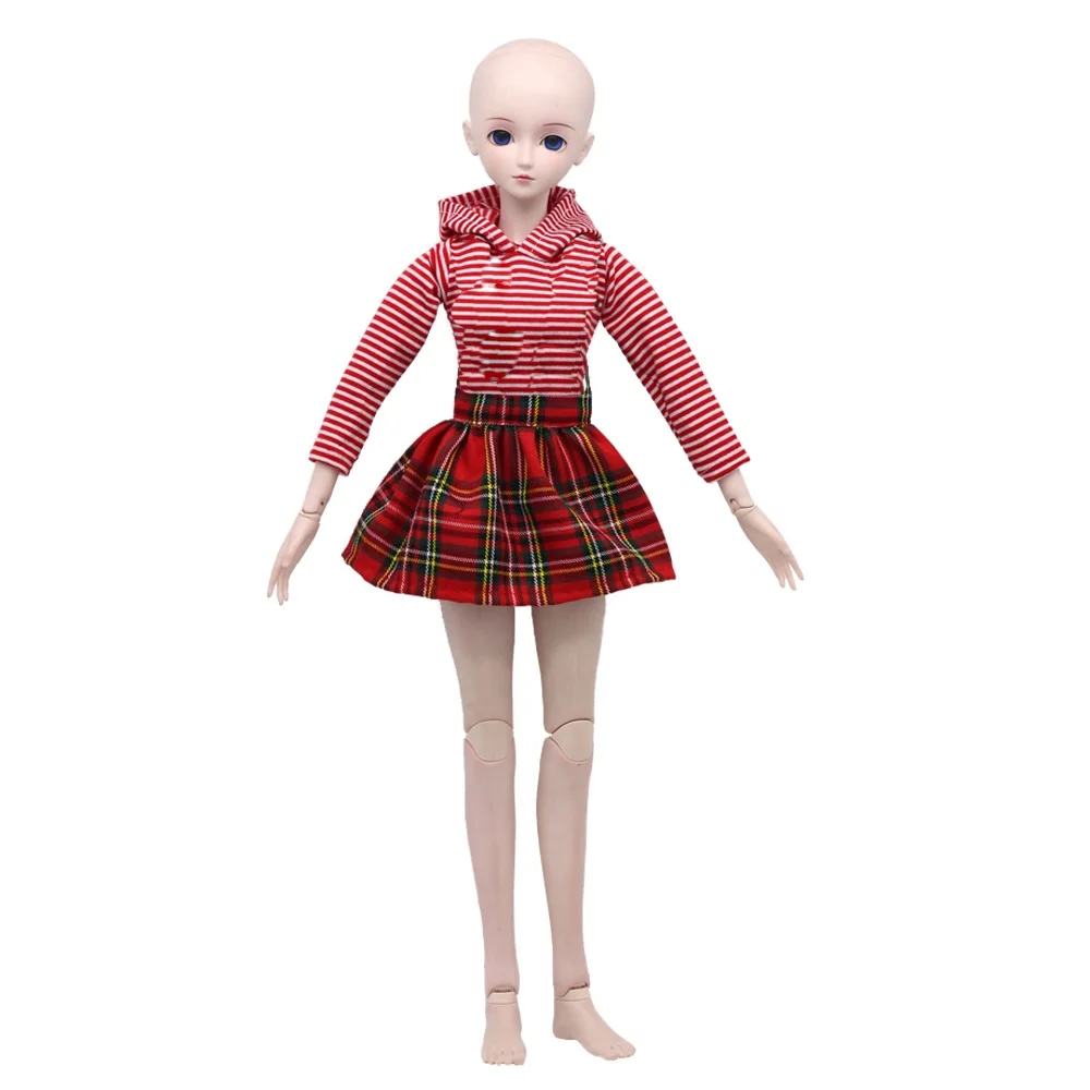 picture 10 BJD Одежда для куклы платье для девочки подходит 60 см 1/3 BJD кукла модная плиссированная юбка \ рубашка \ вязаный кардиган игрушки подарок - Цвет: picture 10