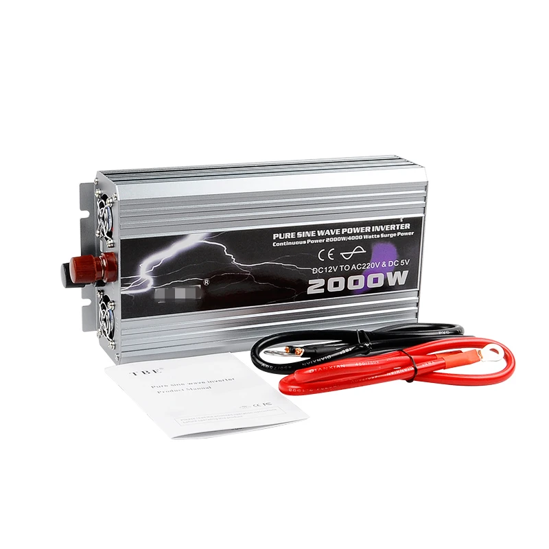2000 Вт Чистая Синусоидальная волна автомобильный Мощность Инвертор постоянного