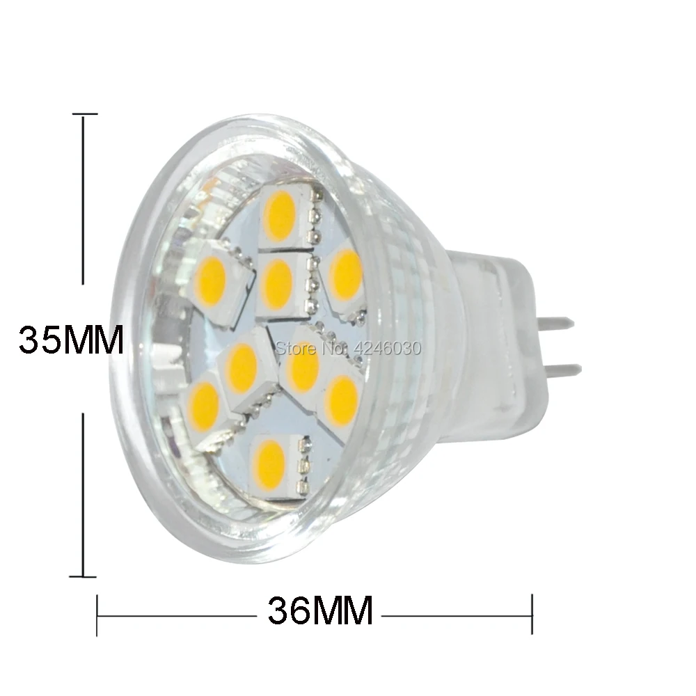 JYL 10 шт. MR11 GU4 5050 SMD 9/12 светодиоды лампы светодиодные стекло 1 Вт 5 100лм 120лм DC12V AC12 30V
