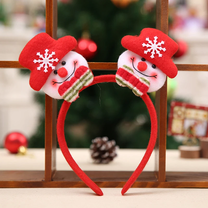 Горячая новинка милые блестящие рождественские украшения Санта Клаус Снеговик