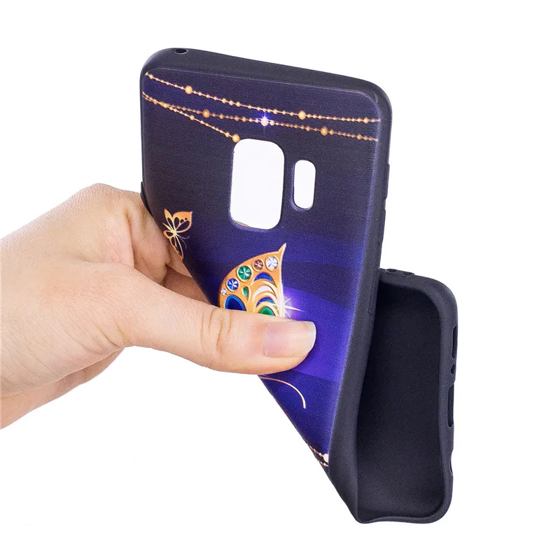 Силиконовый чехол Wekays для Samsung Galaxy S9 Plus милый мультяшный 3D с совами бабочками