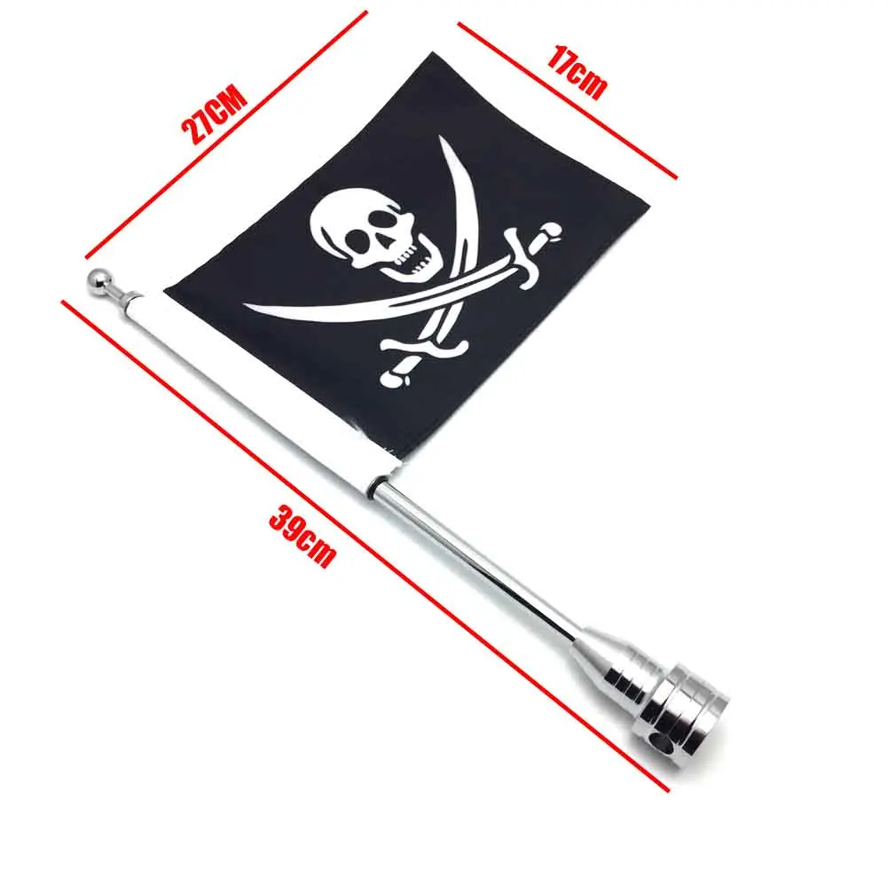 Мотоциклетный задний боковой кронштейн багажная стойка вертикальный флаг