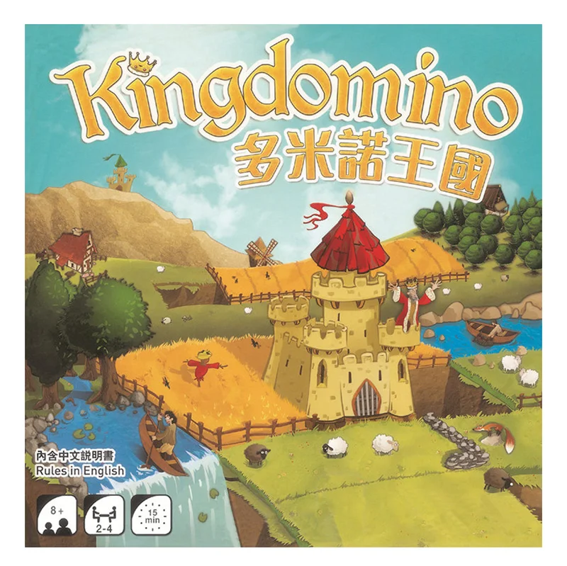 Настольная игра kingдомино забавная развлекательная для семьи/друзей/вечерние
