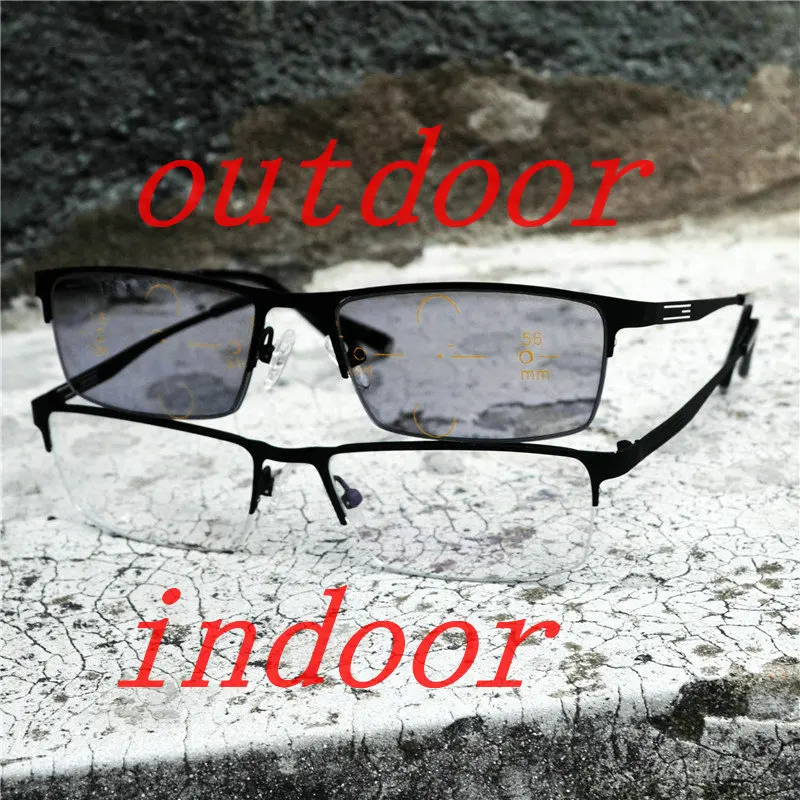 Новинка мужские деловые квадратные прогрессивные Мультифокальные очки для