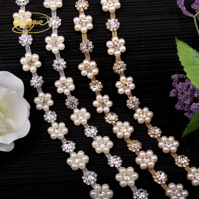 1 год жемчуг с цирконом серебряный сплав свадебное украшение для одежды орнамент