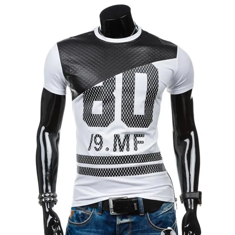 Мужская хлопковая футболка с коротким рукавом ZOGAA повседневная Приталенная