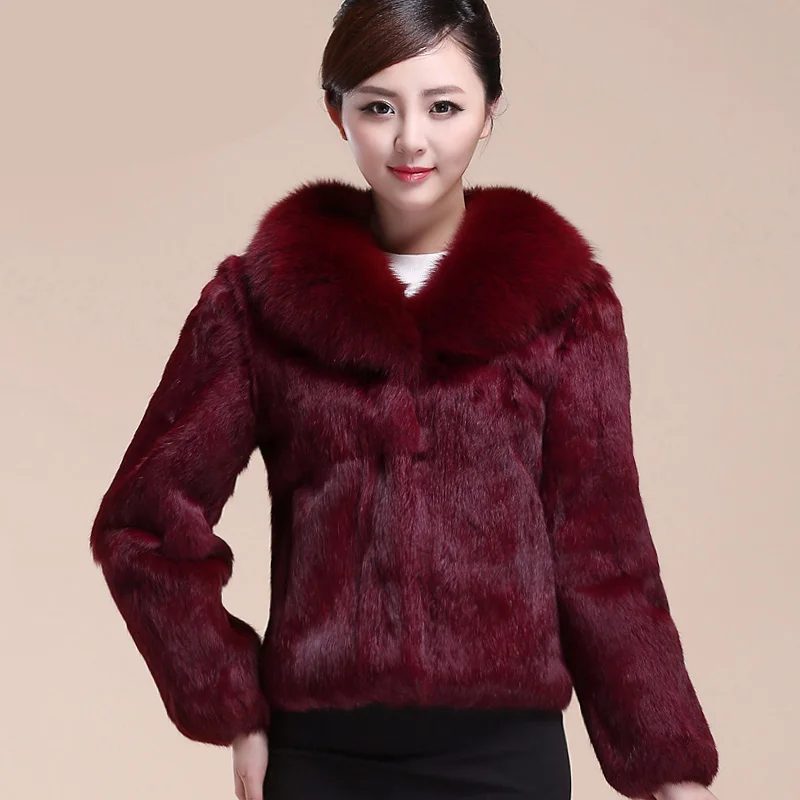Женское пальто с натуральным мехом лисы короткая Дизайнерская куртка подкладкой