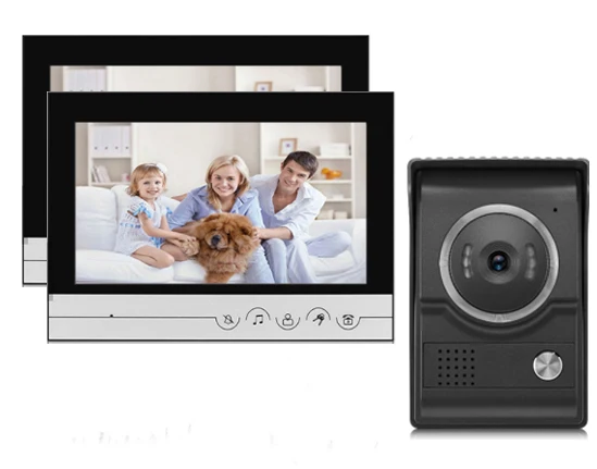 

Xinslu 700TV Line 9 дюймов видеодомофон ИК Ночное Видение наружная камера Черный 1V2