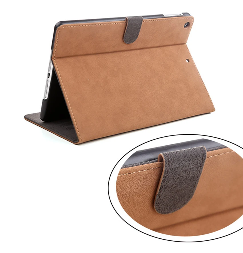 Для 9 7 дюймового mini 123 модный флип однотонный умный чехол защитный для ipad 234