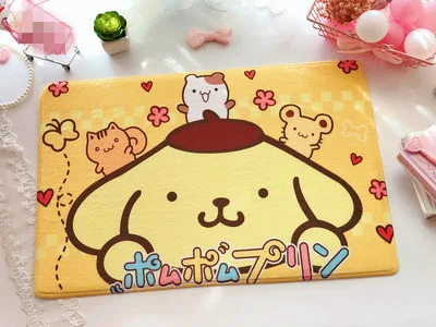 IVYYE 1 шт., ковер Cinnamoroll Pom Purin аниме, декоративные домашние мягкие ковры, Мультяшные Коврики для спальни, плюшевые коврики для ванной, коврик для двери, Новинка