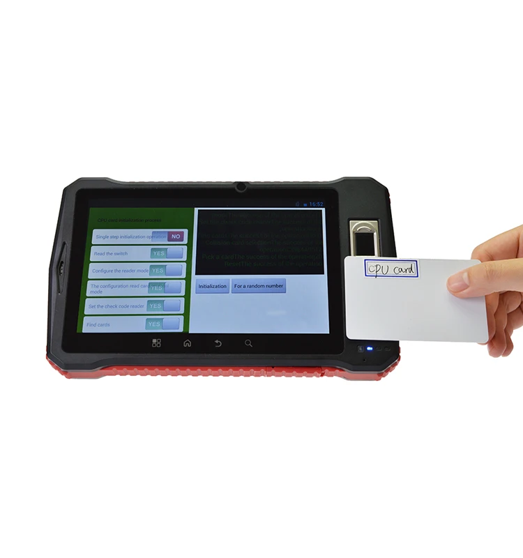 7 &quotпромышленный прочный планшетный сканер отпечатков пальцев UHF RFID 2D лазерный