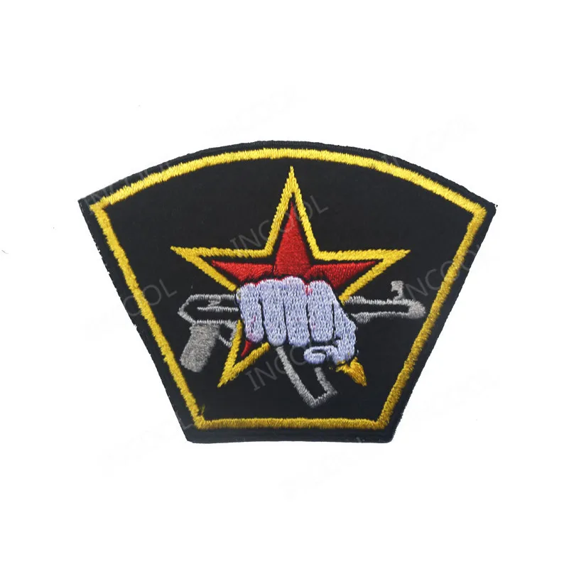 Нашивки с вышивкой в виде русского флага, армейские военные нашивки с черепом, тактические нашивки с эмблемой, нашивки с вышивкой в виде русского солдата - Цвет: 13