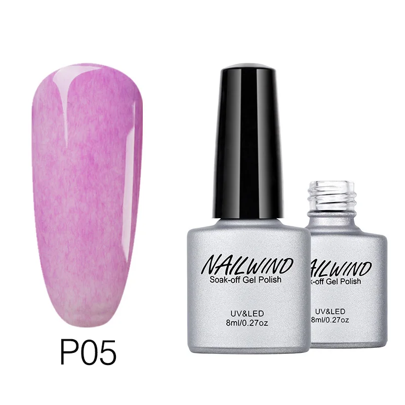 NAILWIND, 8 мл, серия из искусственного меха, Гель-лак для ногтей 01-26, верхнее Базовое покрытие, необходимое для дизайна ногтей, УФ-маникюр, замачиваемый Полупостоянный Гель-лак - Цвет: NDP05
