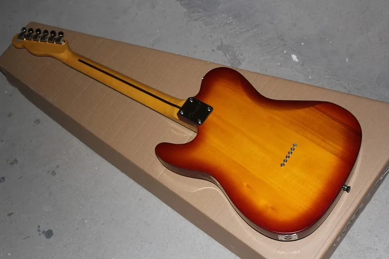 Высокое качество клен шеи American Винтаж ❢ Telecaster Custom Shop гитары Sunburst белый жемчуг