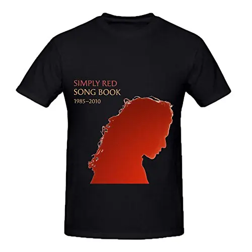 Просто Красная книга песен 1985 2010 поп мужчин вырез лодочкой Slim Fit T Shirts2018 модные