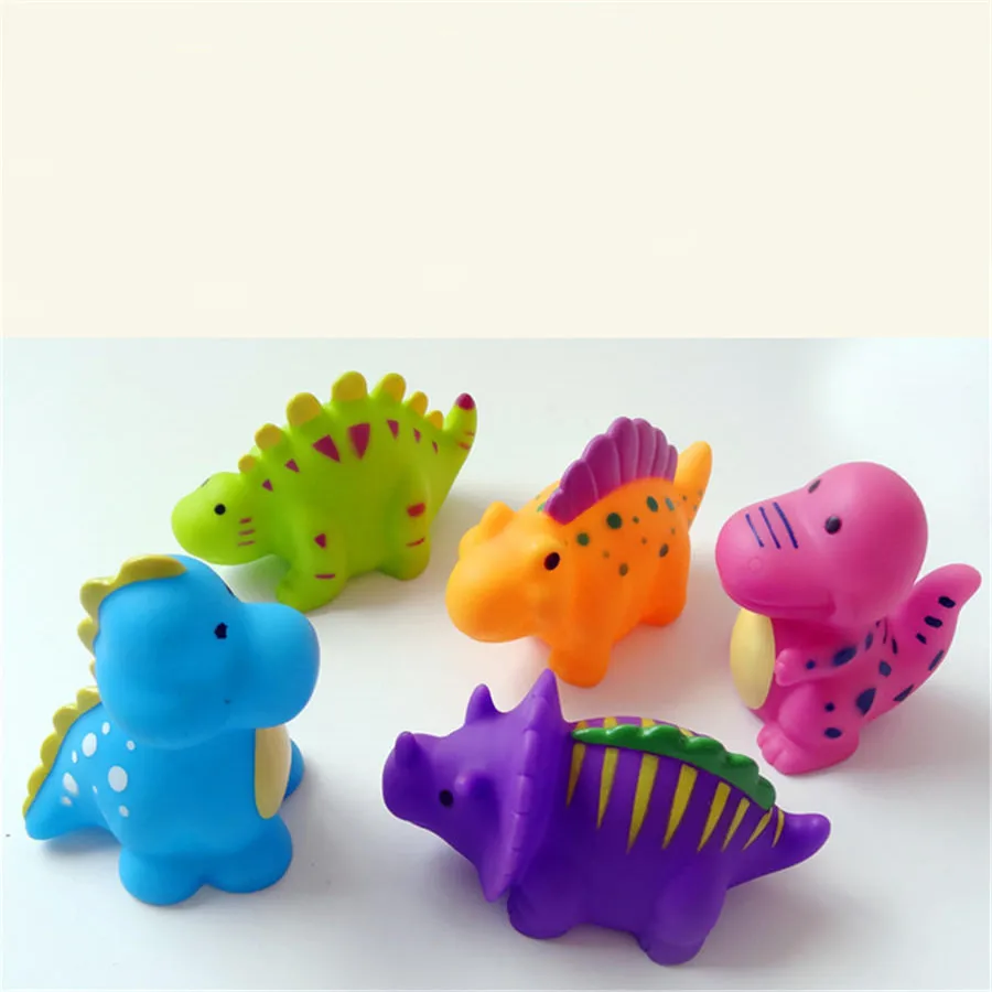 5pcs/set Marine animals watering dinosaur toys baby water Bath for children summer indoor &amp outdoor beach bathing toy TO227 | Игрушки и